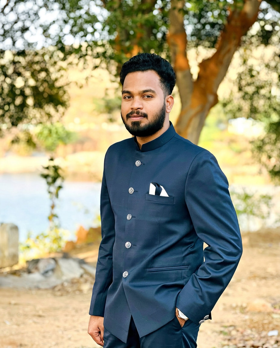 Nawaz, founder of Montaire, in the linen atelier
